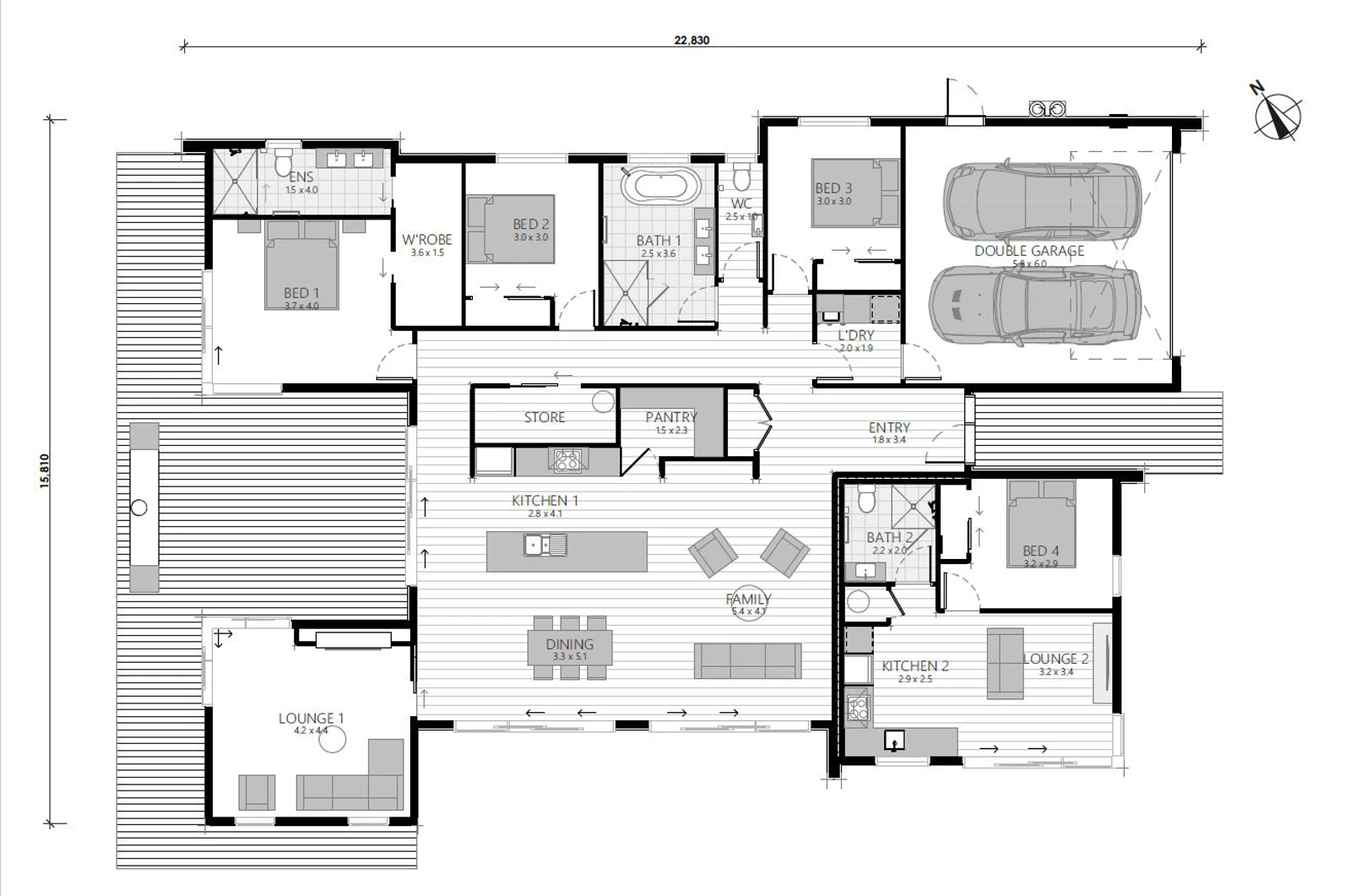 Wanaka Showhome Floorplan