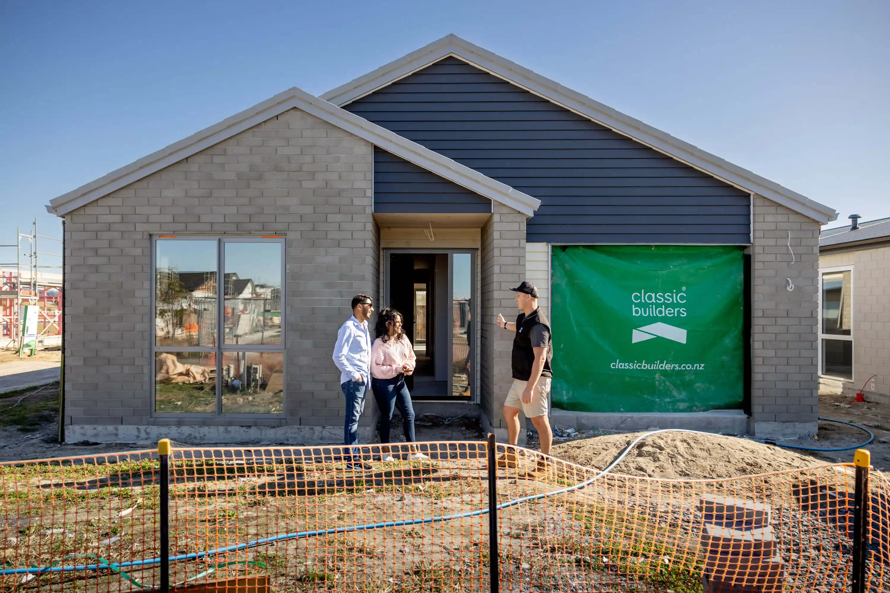 Builder shows couple new house