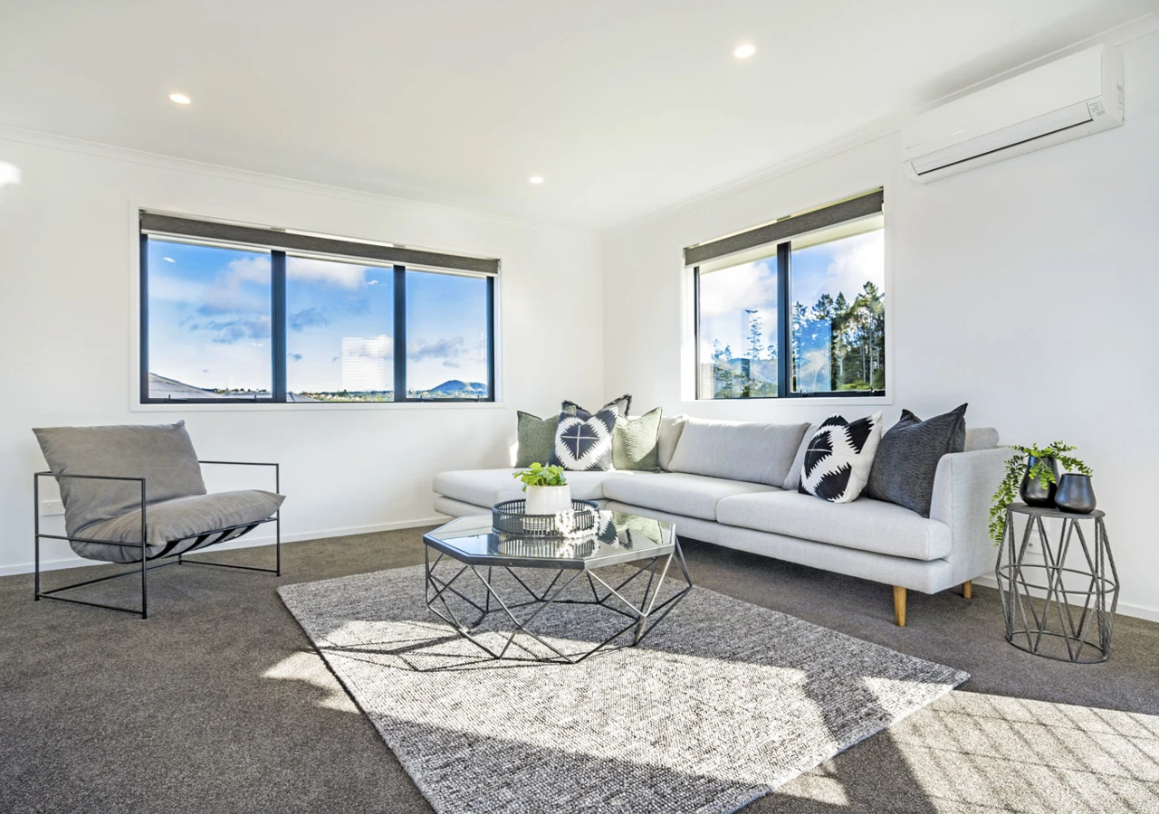 Living room in the Classic Builders Morningside Showhome