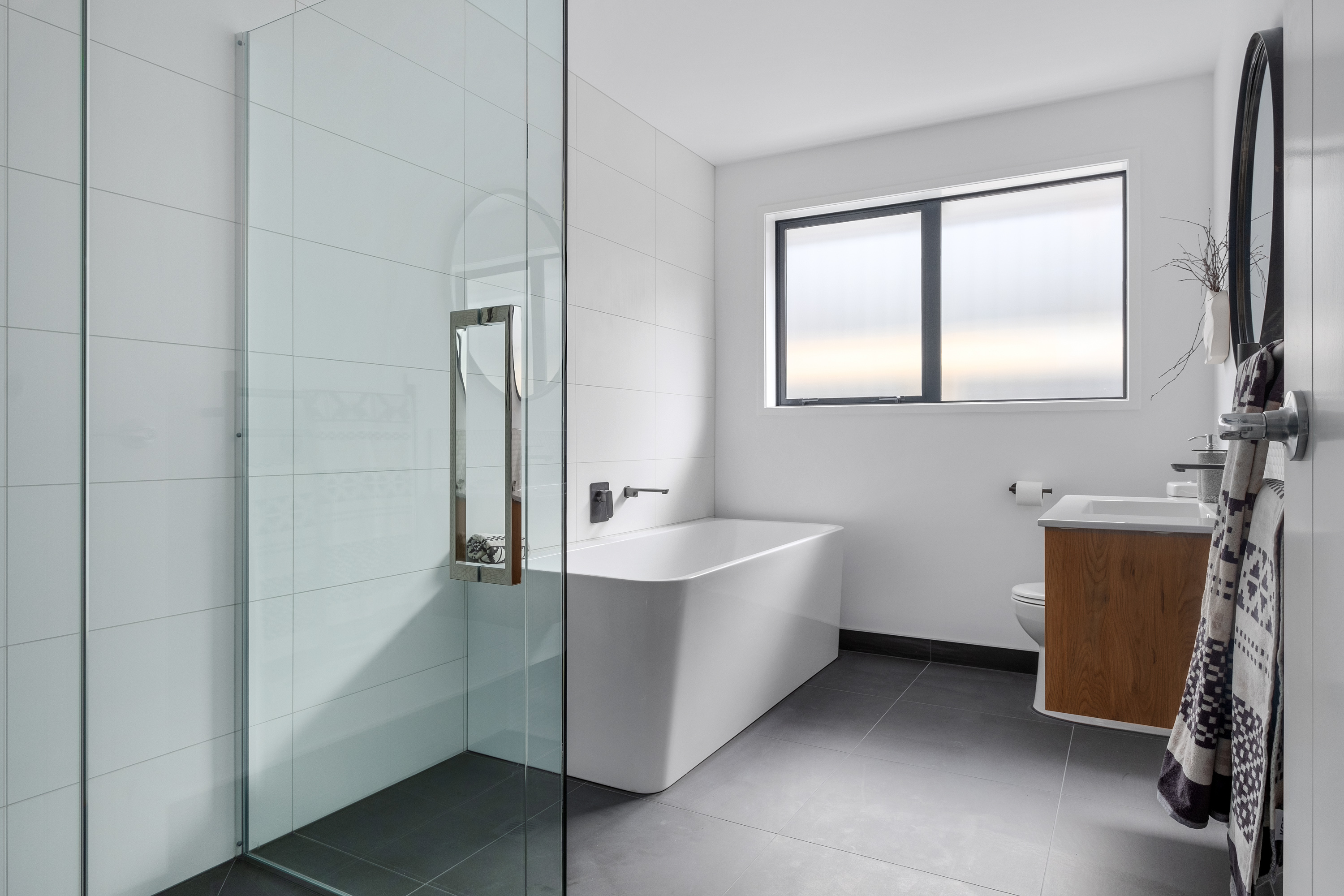 Modern Bathroom design Classic Builders Showhome